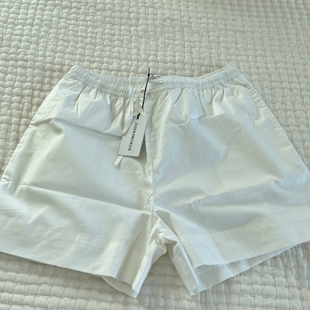 WeWoreWhat White Cotton Shorts